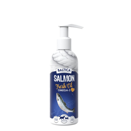 BALTICA EXCELLENT Supplements Salmon Fresh Oil 200 ml – olej z łososia dla psa i kota | Pupilowa Kra