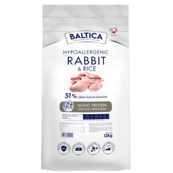BALTICA NUTRACEUTIC Hypoallergenic Rabbit  Rice M 12 kg – hipoalergiczna karma dla psów ras średnich