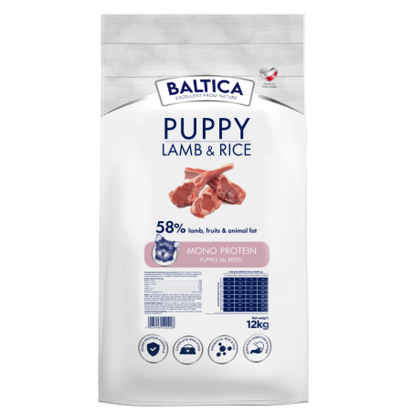 BALTICA Hypoallergenic Puppy Lamb  Rice 12 kg – hypoallergenic food for puppies | Pupilowa Kraina