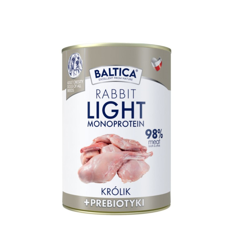 BALTICA Rabbit Light 400 g – low-fat rabbit wet dog food | Pupilowa Kraina