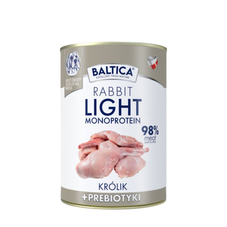 BALTICA Rabbit Light 400 g – low-fat rabbit wet dog food | Pupilowa Kraina