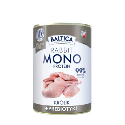 BALTICA Rabbit 99%  prebiotics 400 g – natural rabbit wet food for dogs | Pupilowa Kraina