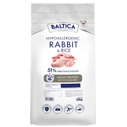 BALTICA NUTRACEUTIC Hypoallergenic Rabbit  Rice XS/S 12 kg – dry dog food | Pupilowa Kraina