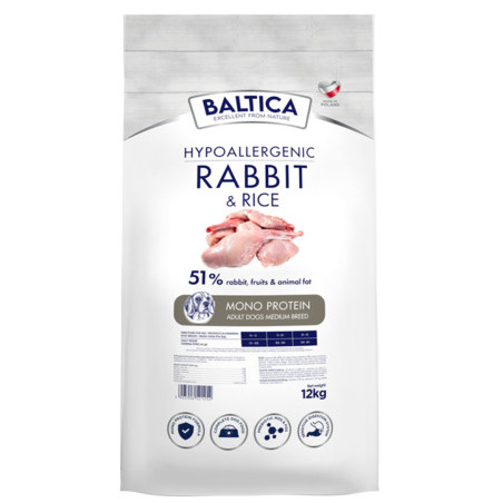 BALTICA Adult Rabbit  Rice M 3 kg – sucha karma dla psa | Pupilowa Kraina