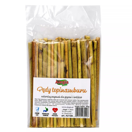 Alegia Jerusalem Artichoke Stems 80 g – natural snack for rodents  rabbits | Pupilowa Kraina