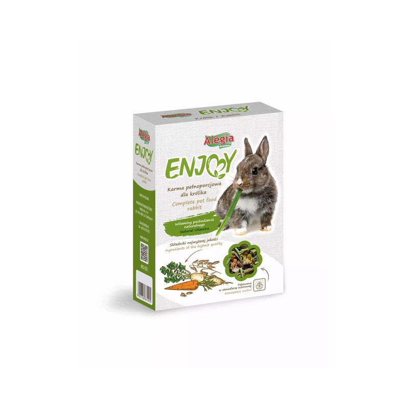 Alegia Enjoy Rabbit 400 g – complete rabbit food | Pupilowa Kraina