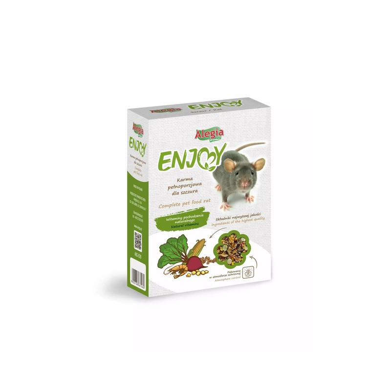 Alegia Enjoy Rat 400 g – complete food for rats | Pupilowa Kraina