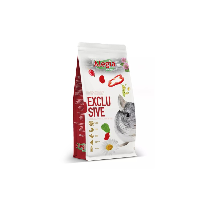 Alegia Exclusive Chinchilla 700 g – premium food for chinchillas | Pupilowa Kraina