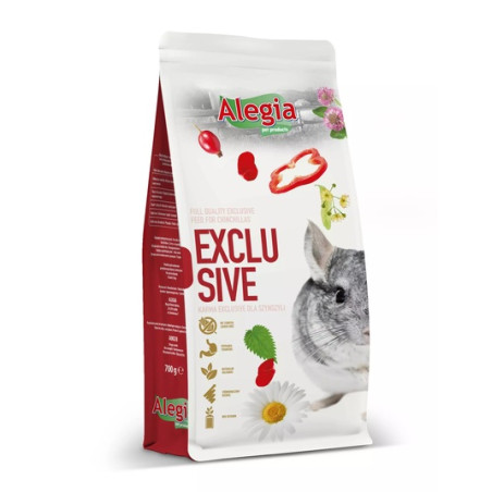 Alegia Exclusive Chinchilla 700 g – premium food for chinchillas | Pupilowa Kraina
