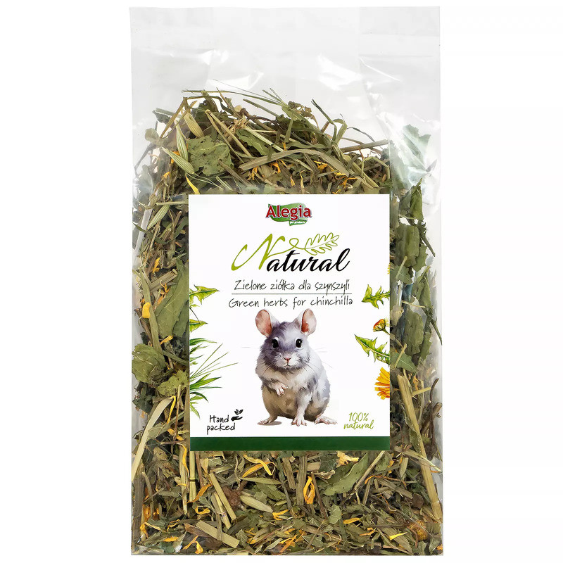 Alegia Natural Green Herbs for Chinchillas 120 g – natural herbal mix | Pupilowa Kraina