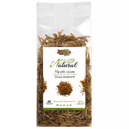 Alegia Natural Dried Mealworms 60 g – natural protein food for birds and reptiles | Pupilowa Kraina