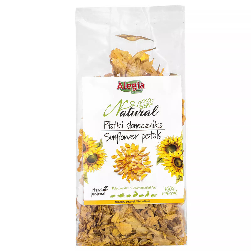 Alegia Sunflower Petals 25 g – natural treat for rabbits, rodents, and birds | Pupilowa Kraina