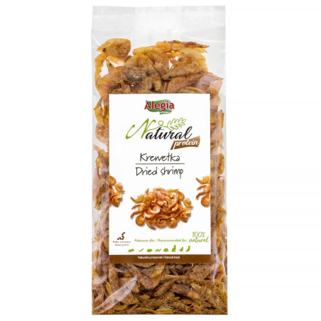 Alegia Natural Protein Krewetka 40 g – naturalne źródło białka dla ryb, gadów i ptaków | Pupilowa Kr