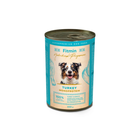 Fitmin Program Turkey 400 g – Natural Wet Dog Food