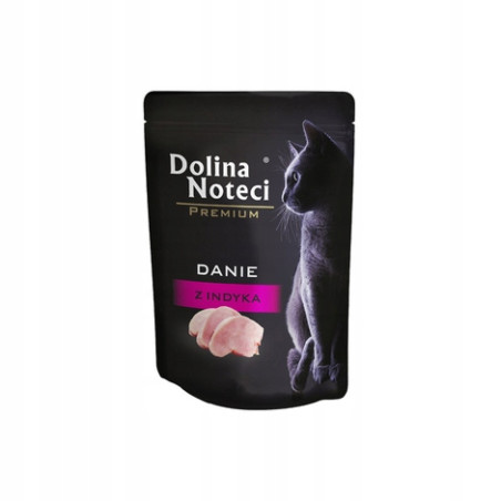 Karma mokra dla kota Dolina Noteci Premium Danie z indyka 85g – naturalne i delikatne