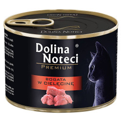 Wet cat food Dolina Noteci Premium veal 185g – natural, tasty, nutritious