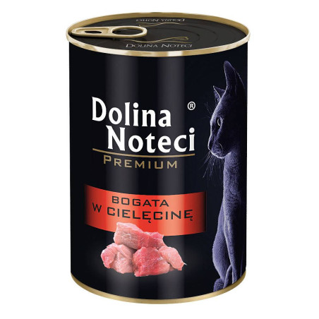 Wet cat food Dolina Noteci Premium veal 400g – great price, fast delivery