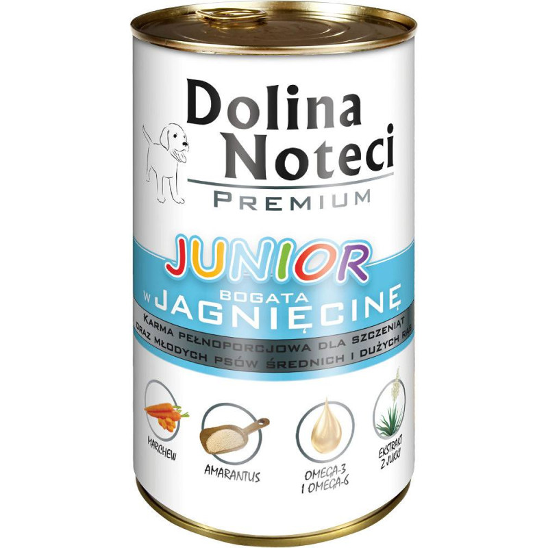 Dolina Noteci Premium Junior jagnięcina 400g – mokra karma dla szczeniąt