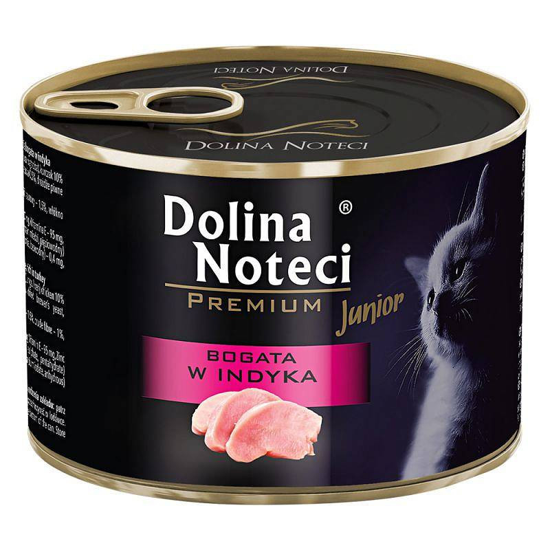 Dolina Noteci Premium Junior indyk 185g – mokra karma dla kociąt