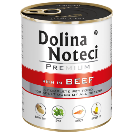 Dolina Noteci Premium wołowina 800g – mokra karma dla psa