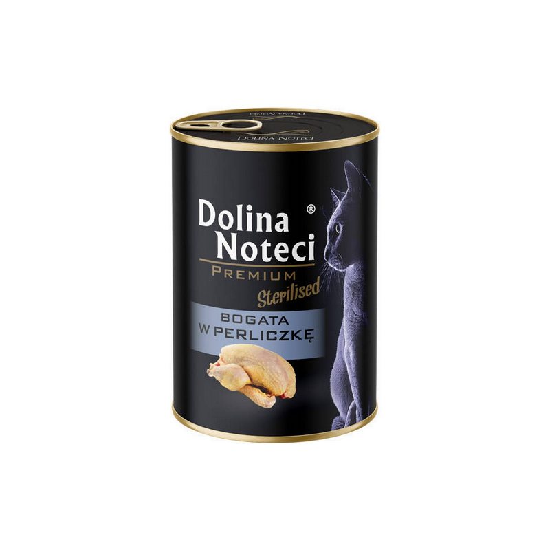 Dolina Noteci Premium Sterilised guinea fowl 400g – wet food for cats