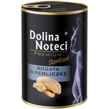 Dolina Noteci Premium Sterilised guinea fowl 400g – wet food for cats