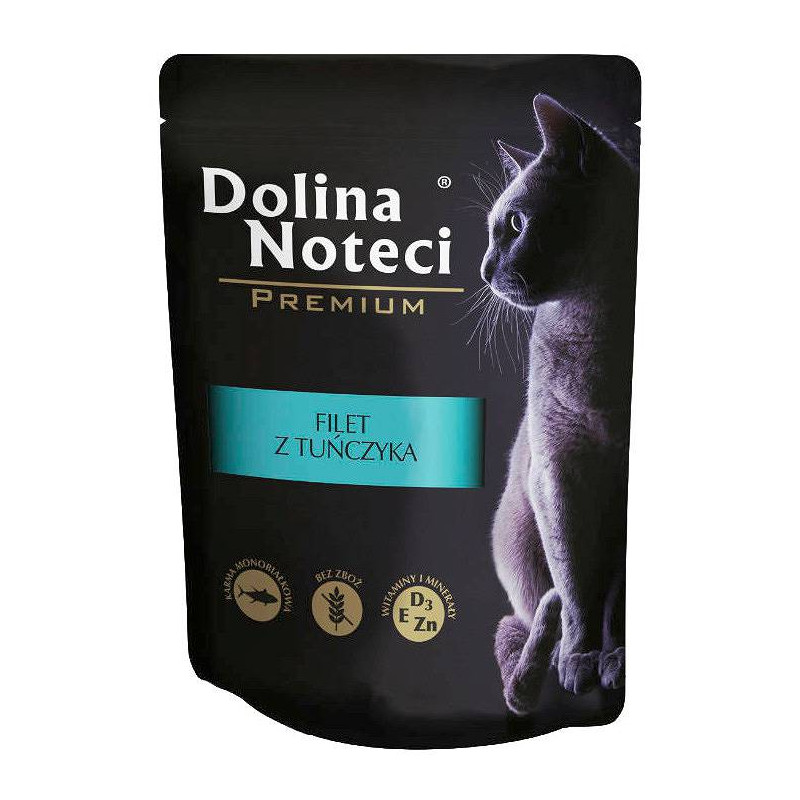 Karma mokra dla kota Dolina Noteci Premium filet z tuńczyka 85g – naturalna i aromatyczna