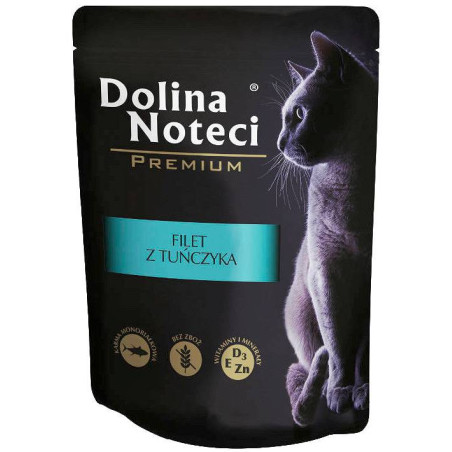 Wet cat food Dolina Noteci Premium tuna fillet 85g – natural and aromatic