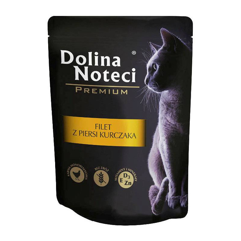 Karma mokra dla kota Dolina Noteci Premium filet z piersi kurczaka 85g – delikatna i naturalna