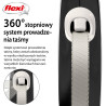 Flexi New Comfort L retractable leash 8m tape black – comfortable and durable