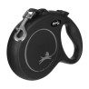 Flexi New Classic L Tape 8m black – durable and comfortable retractable leash