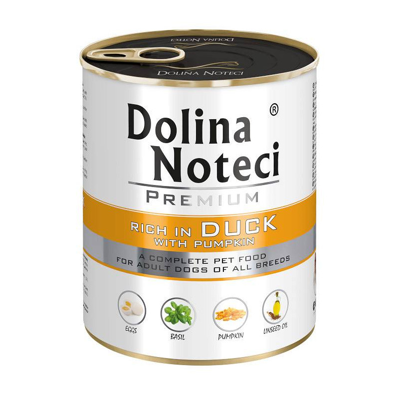 Dolina Noteci Premium duck with pumpkin 800g – natural wet dog food