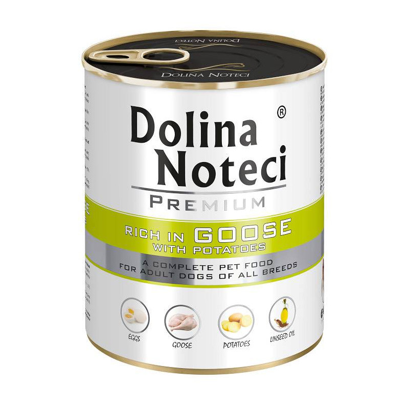 Dolina Noteci Premium gęś z ziemniakami 800g – naturalna karma mokra dla psa