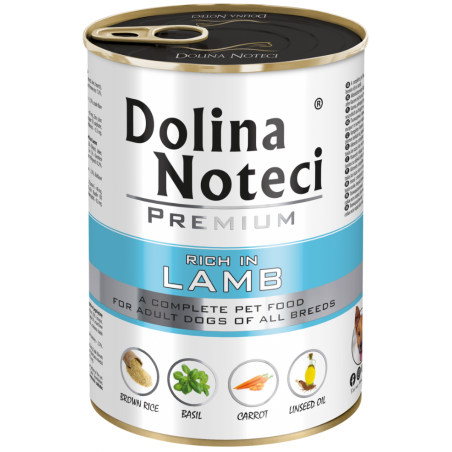 Dolina Noteci Premium rich in lamb 400g – natural wet dog food