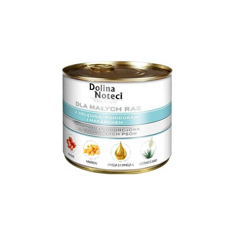 Dolina Noteci Premium cielęcina z pomidorami i makaronem 185g – naturalna karma mokra dla psa