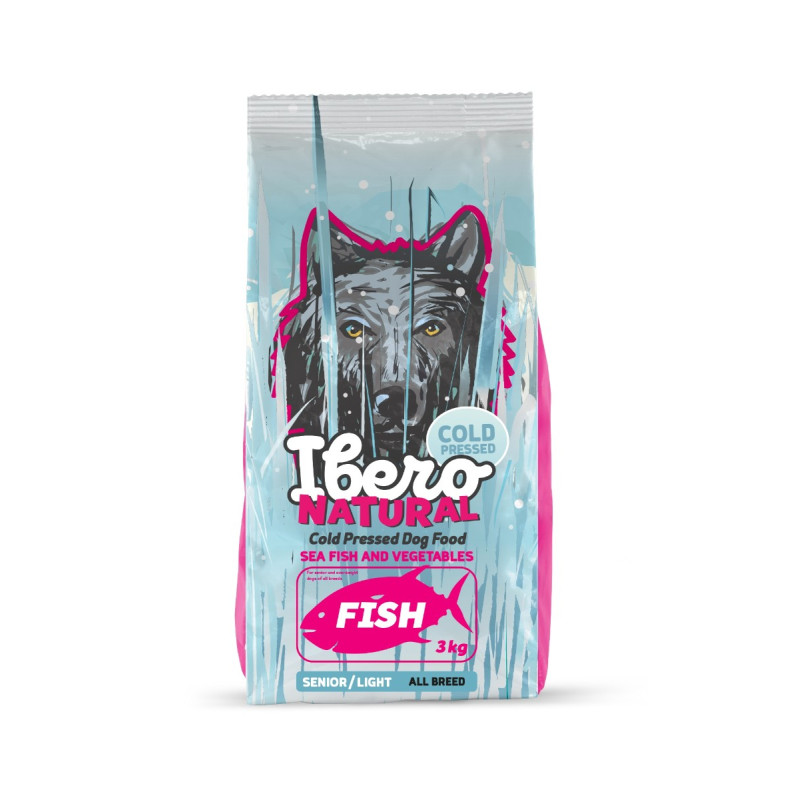 Dry dog food Ibero Cold Pressed Senior Fish 3 kg – for senior dogs