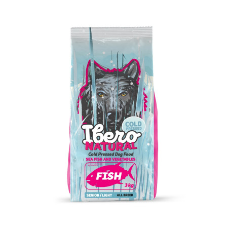 Karma dla psa Ibero Cold Pressed Senior Fish 3 kg – dla psów starszych