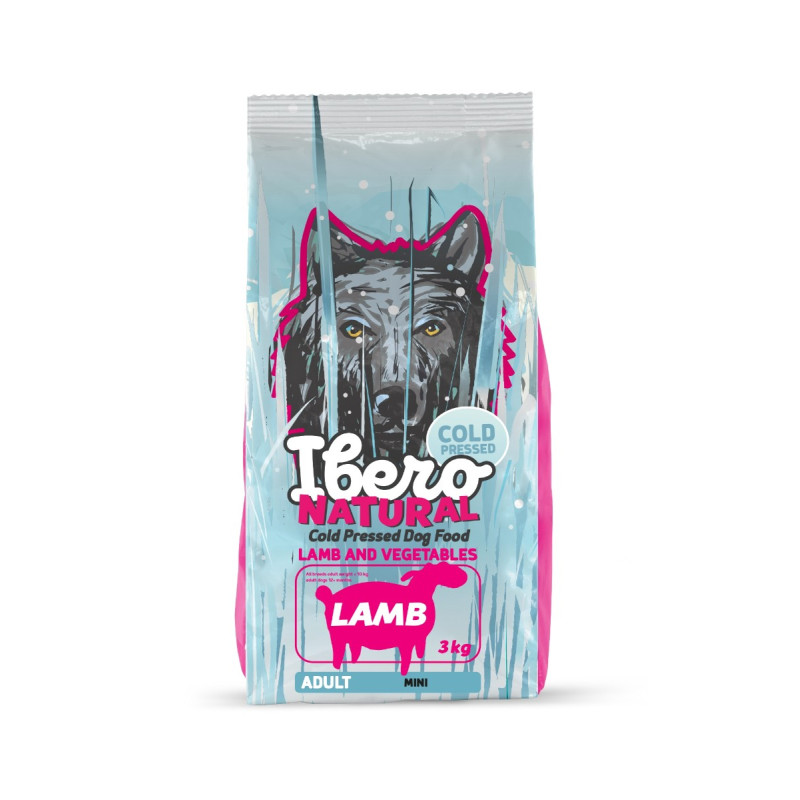 Dry dog food Ibero Cold Pressed Adult Mini Lamb 500 g – for small breeds