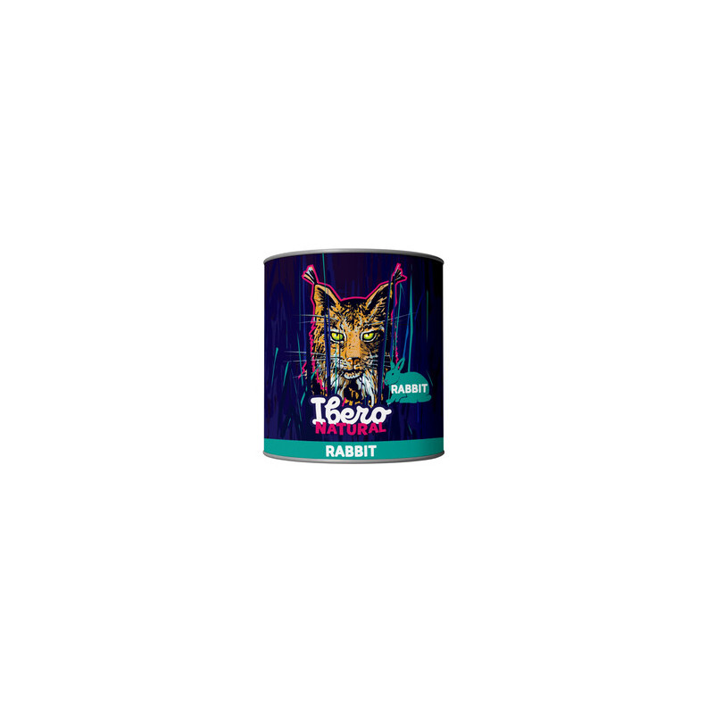 Wet cat food Ibero Rabbit 200 g – natural complete meal