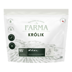 Karma sucha dla psa Farma Adult Tłoczona na Zimno Królik 2 kg – naturalna bezzbożowa dieta