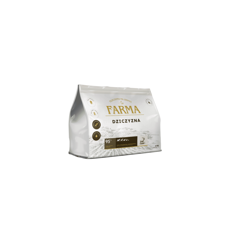 Dry dog food Farma Cold Pressed Venison 2 kg – natural grain-free diet