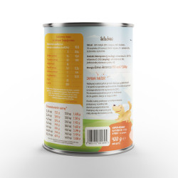 Wet dog food Mr. Bro LIGHT Turkey with Pumpkin 400 g – light premium diet