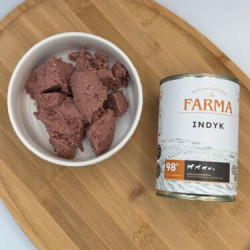 Karma mokra dla psa FARMA Select Indyk 400 g – naturalna dieta premium