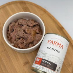 Karma mokra dla psa FARMA Select Konina 400 g – naturalna dieta premium