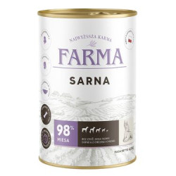 Karma mokra dla psa FARMA Select Sarna 400 g – naturalna dieta premium
