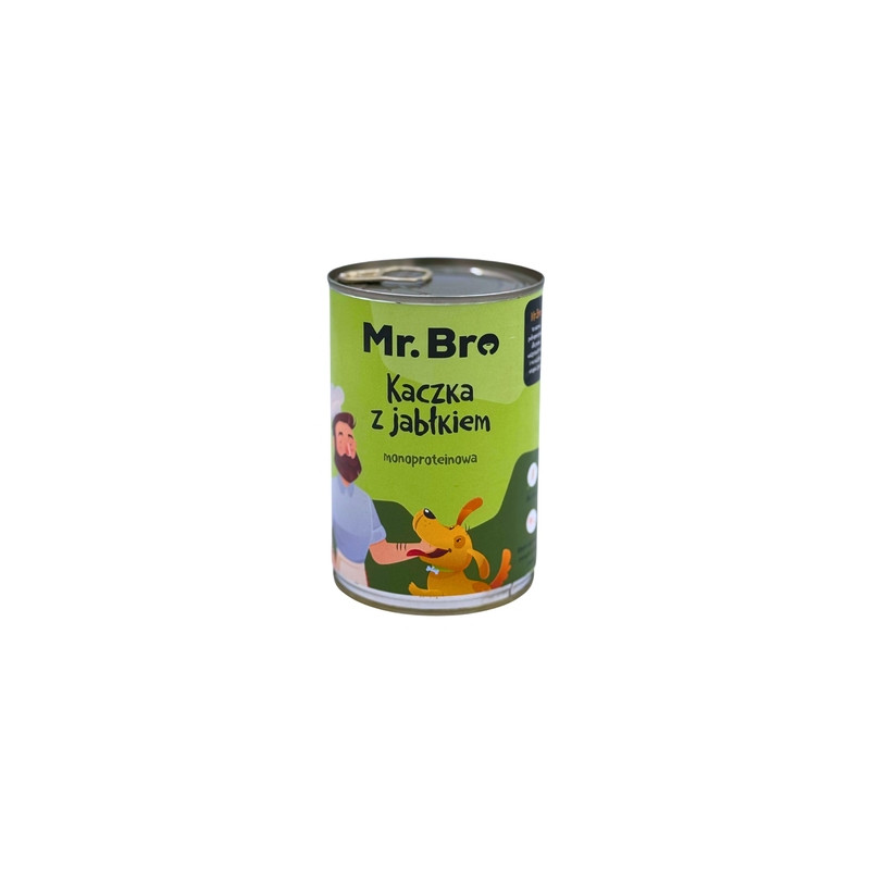 Mr.Bro Duck with Apple 400 g – wet dog food | Pupilowa Kraina