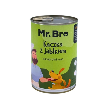Mr.Bro Duck with Apple 400 g – wet dog food | Pupilowa Kraina