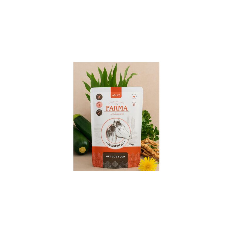 FARMA Manufaktura Horse Meat 500 g – wet dog food | Pupilowa Kraina
