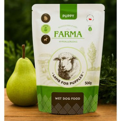 FARMA Manufaktura Jagnięcina Puppy 500 g – mokra karma dla szczeniąt | Pupilowa Kraina