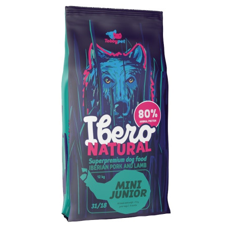 Ibero Natural Mini Junior 12 kg – grain-free puppy food for small breeds | Pupilowa Kraina